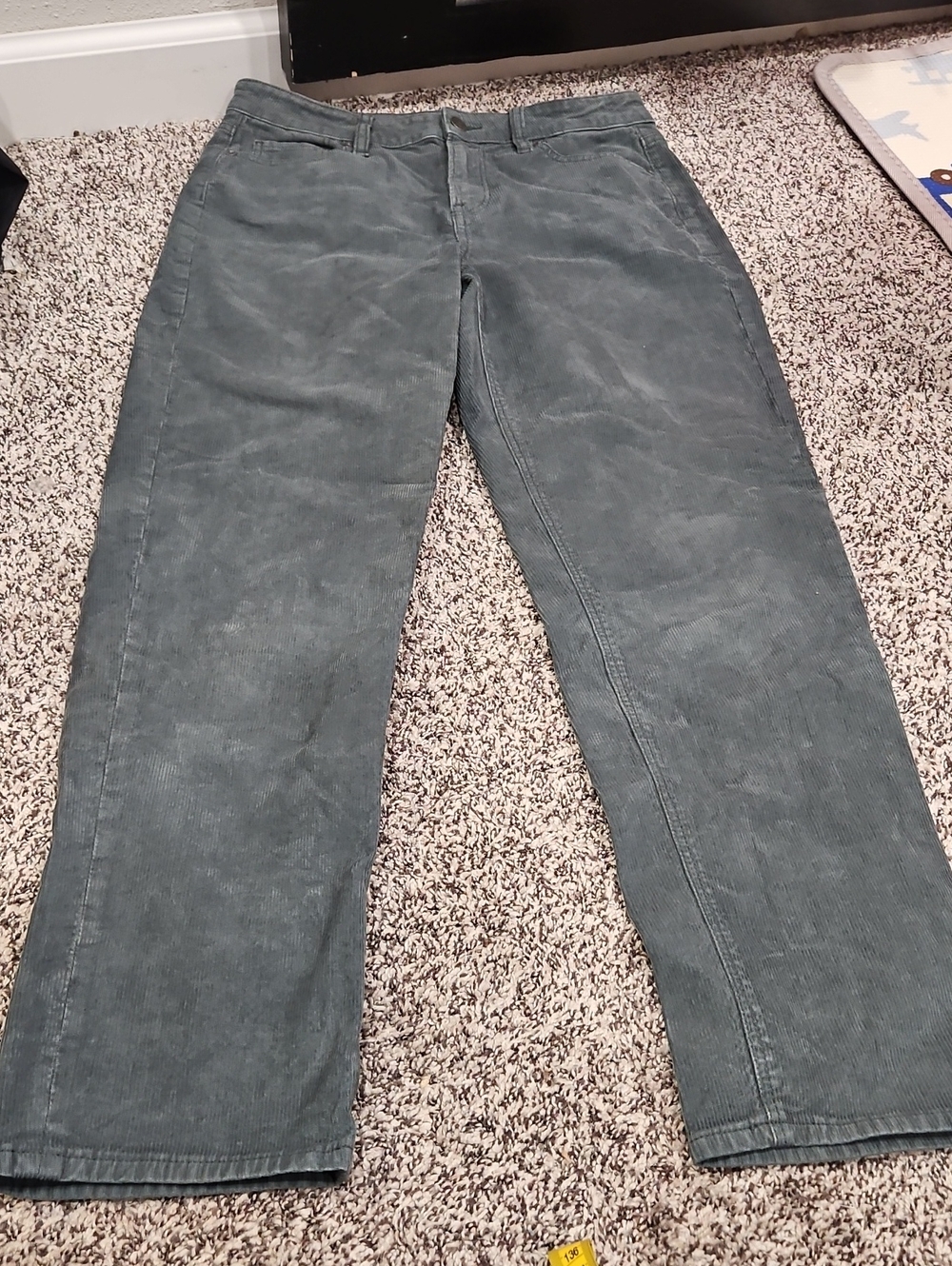 Classic Men's Corduroy Jeans in Slate Green